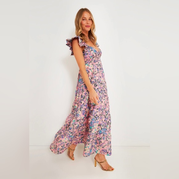 TUCKERNUCK HYACINTH HOUSE Pink Floral Sheridan Maxi Dress - Picture 2 of 13
